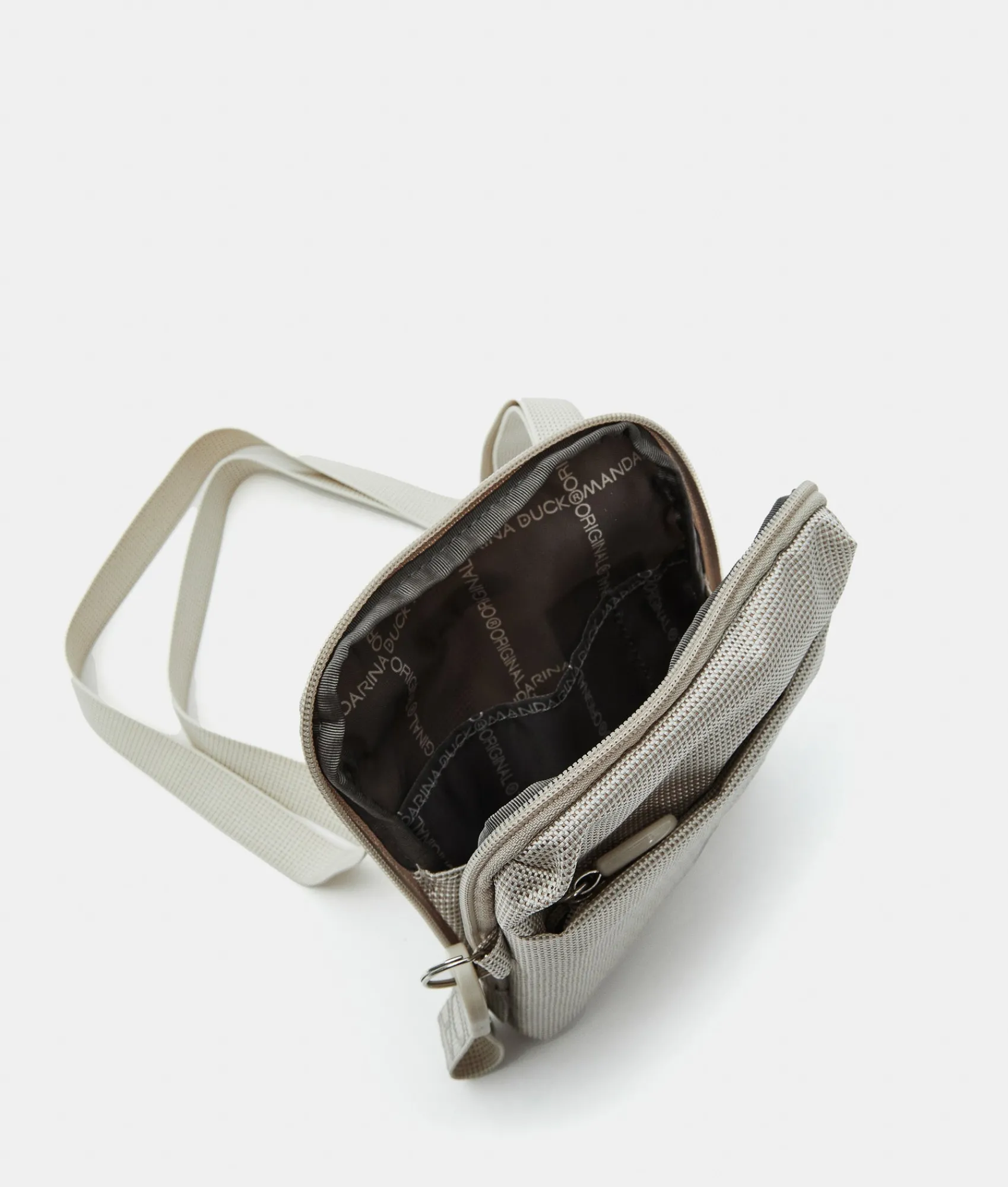 Fashion Mandarina Duck MD20 Crossbody Bag WhitecapGrey