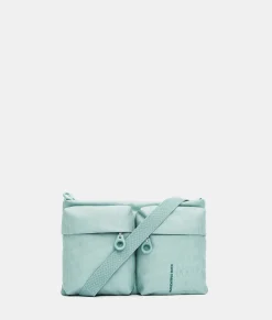 Discount Mandarina Duck MD20 Double Pocket Flat Crossbody Bag IcebergGreen