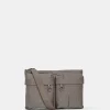 Best Mandarina Duck MD20 Double Pocket Flat Crossbody Bag Taupe