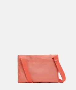 New Mandarina Duck MD20 Double Pocket Flat Crossbody Bag Tangerine
