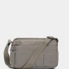 New Mandarina Duck MD20 Expandable Double Zip Crossbody Bag Taupe