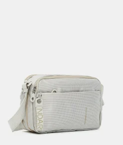 Online Mandarina Duck MD20 Expandable Double Zip Crossbody Bag WhitecapGrey