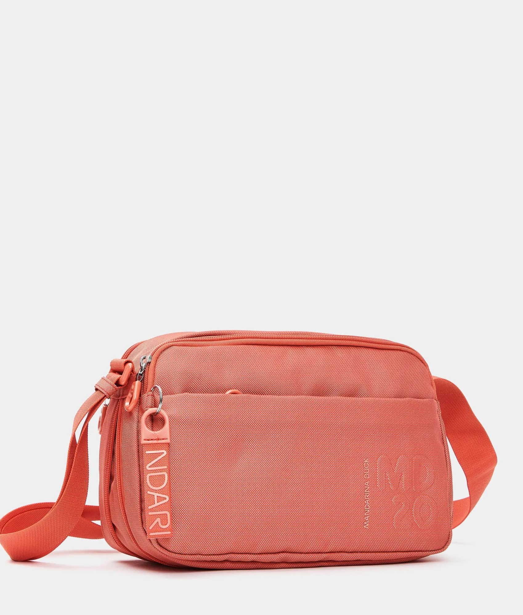 Discount Mandarina Duck MD20 Expandable Double Zip Crossbody Bag Tangerine