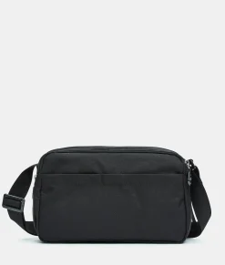 New Mandarina Duck MD20 Expandable Double Zip Crossbody Bag Black