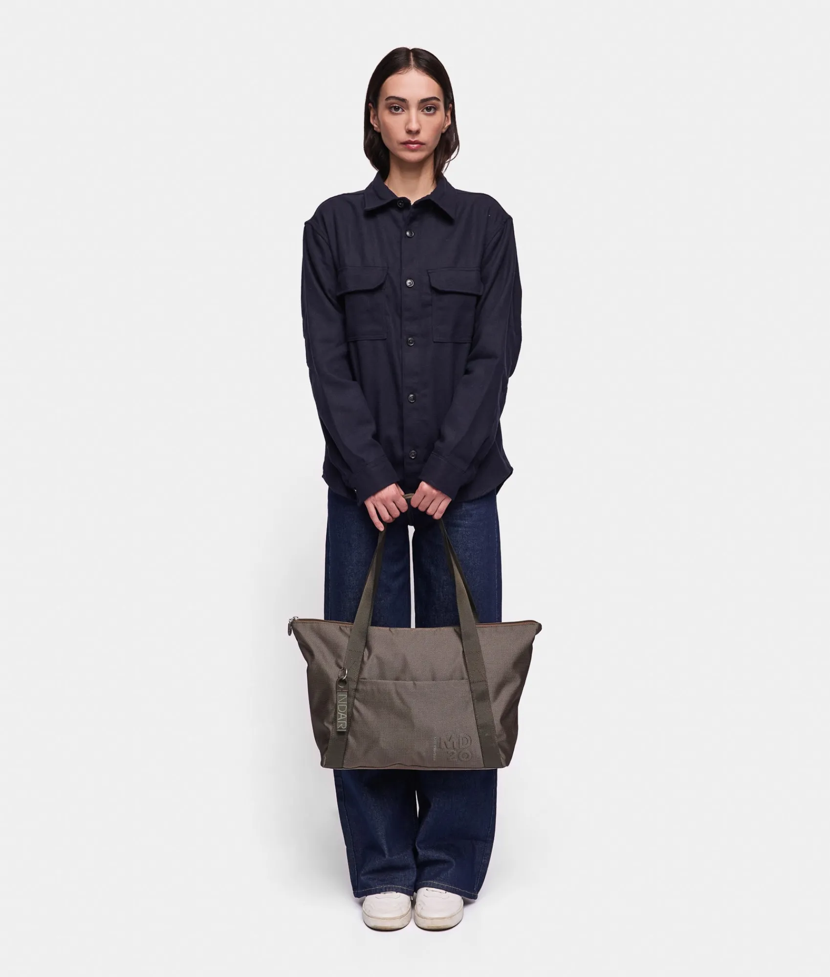 New Mandarina Duck MD20 Foldable Shopper Pirite