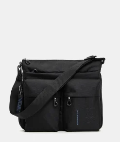 Sale Mandarina Duck MD20 Large .Expandable Crossbody Bag Black