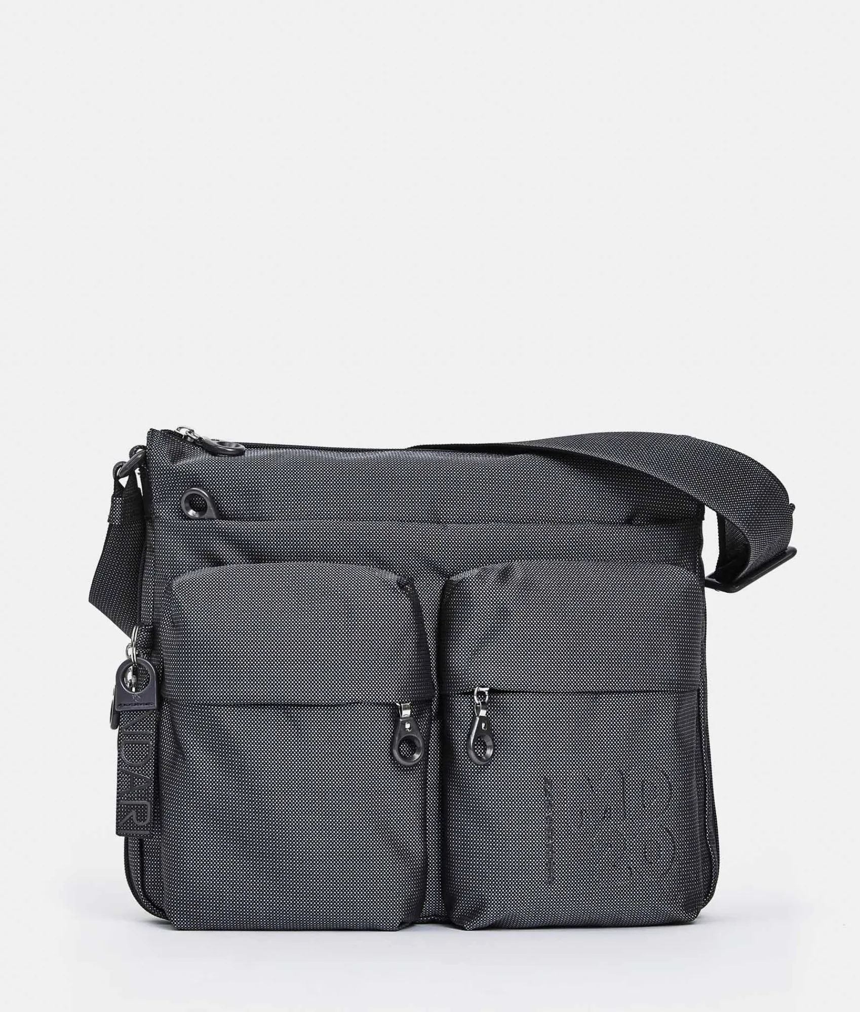 Hot Mandarina Duck MD20 Large .Expandable Crossbody Bag Steel