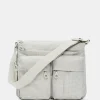 Clearance Mandarina Duck MD20 Large .Expandable Crossbody Bag WhitecapGrey