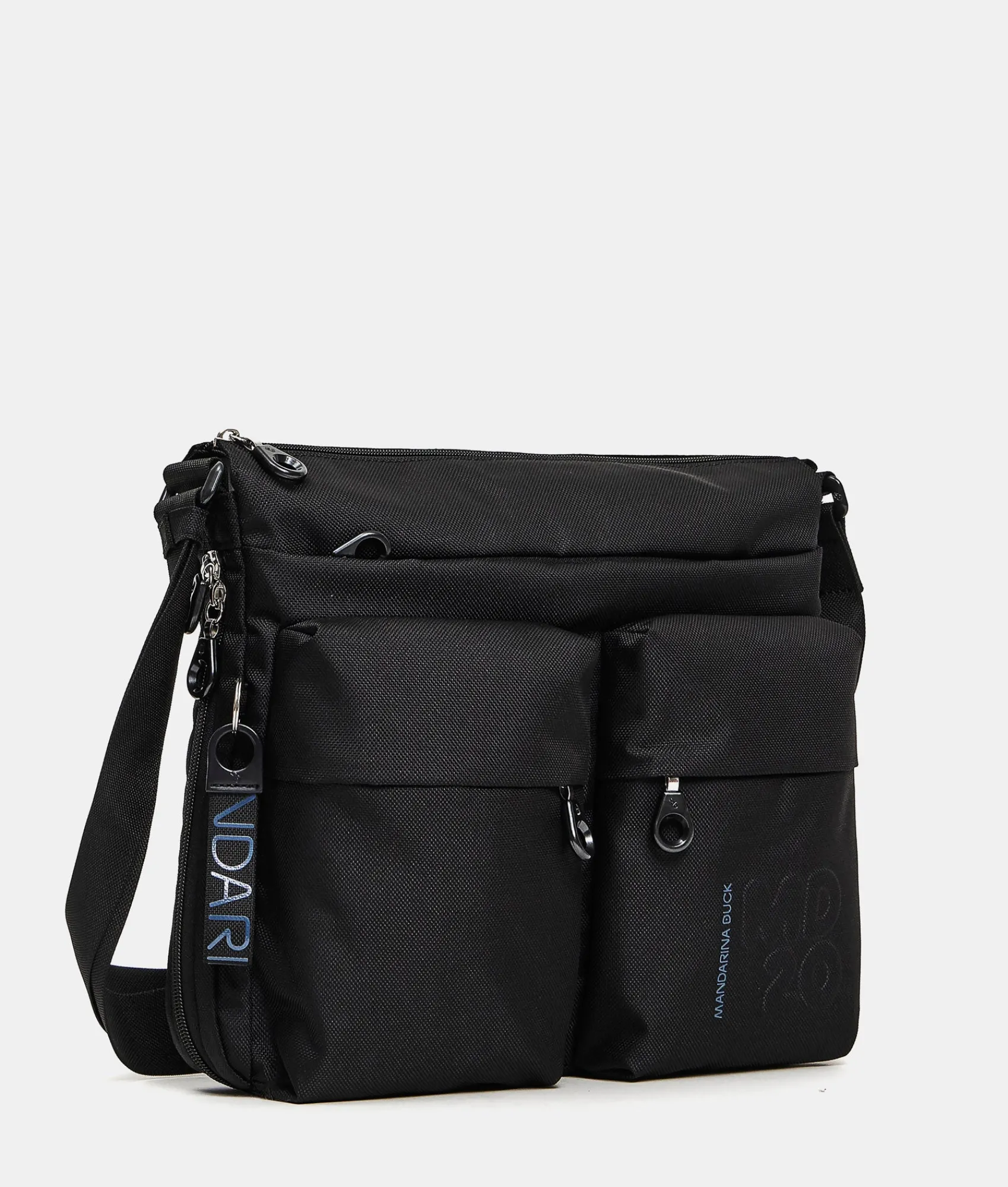 Sale Mandarina Duck MD20 Large .Expandable Crossbody Bag Black