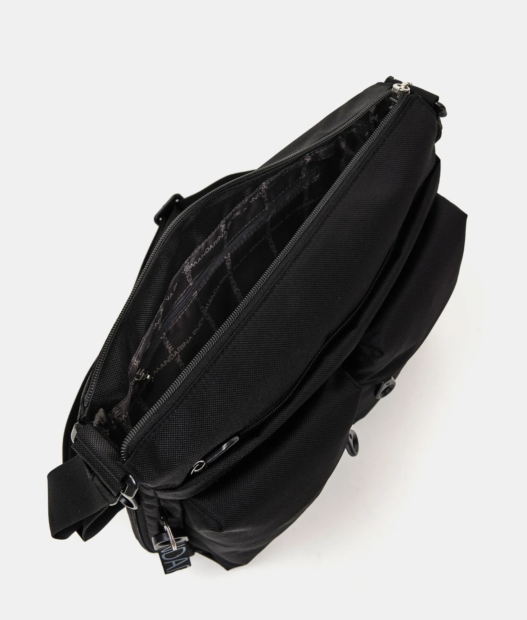 Sale Mandarina Duck MD20 Large .Expandable Crossbody Bag Black