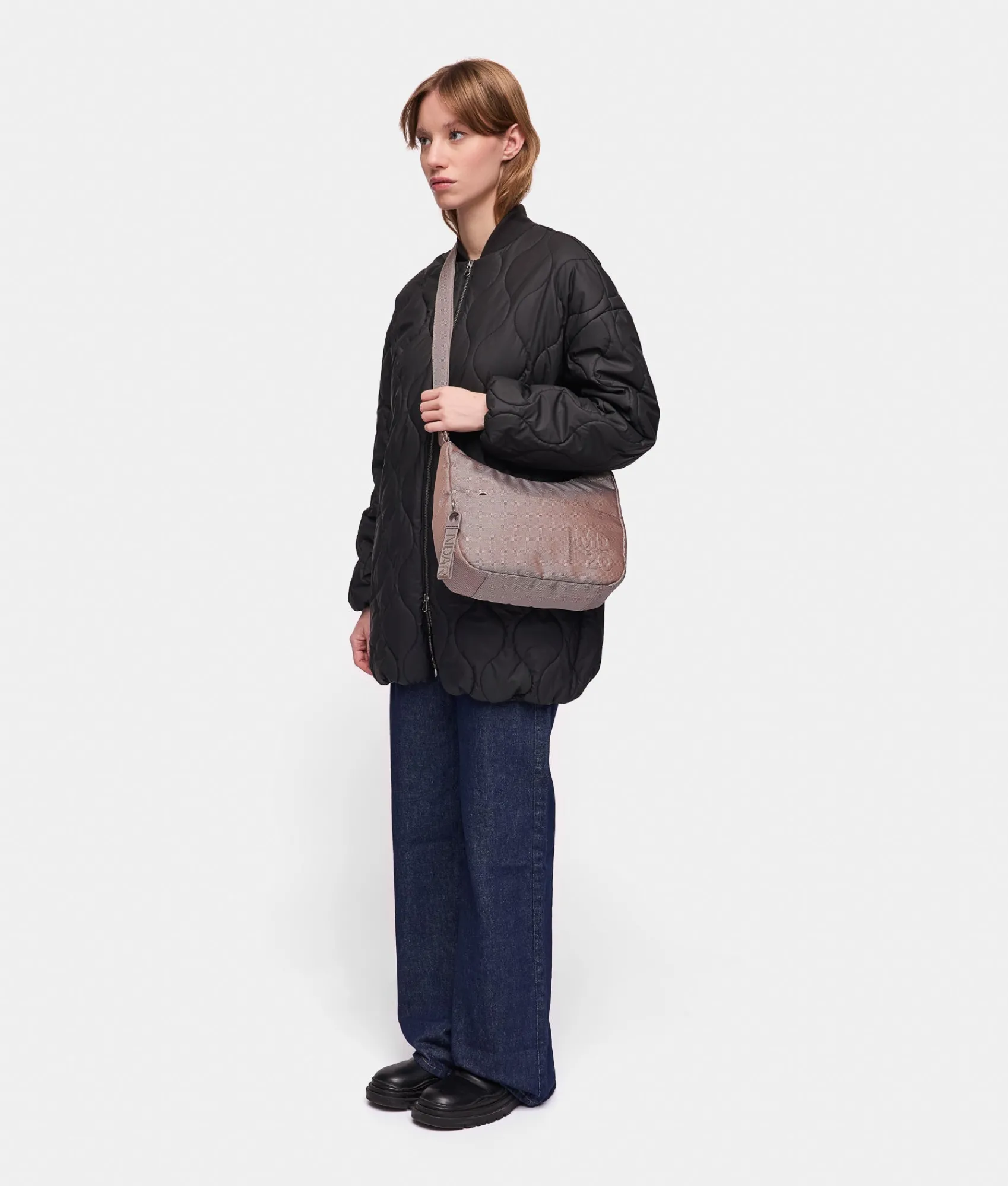 Clearance Mandarina Duck MD20 Medium Crossbody Bag Taupe