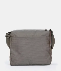 New Mandarina Duck MD20 Medium Crossbody Bag 2 Pockets Taupe
