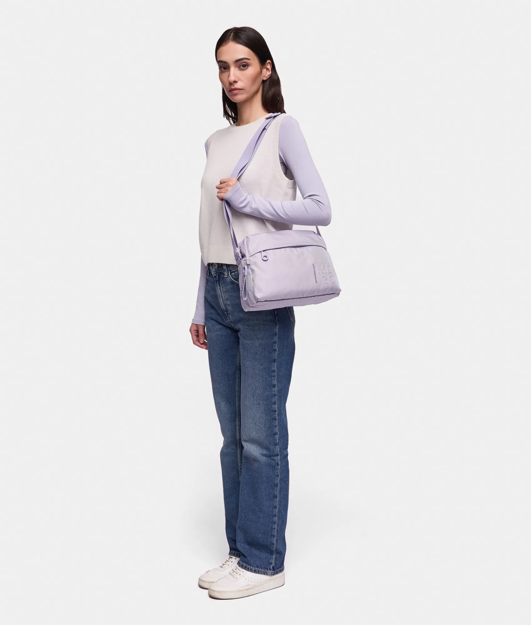 New Mandarina Duck MD20 Medium Crossbody Bag 1 Pocket Lavander