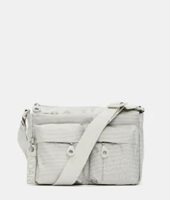 Outlet Mandarina Duck MD20 Multipockets Crossbody Bag WhitecapGrey