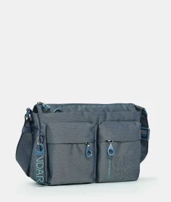 Sale Mandarina Duck MD20 Multipockets Crossbody Bag BlueWing