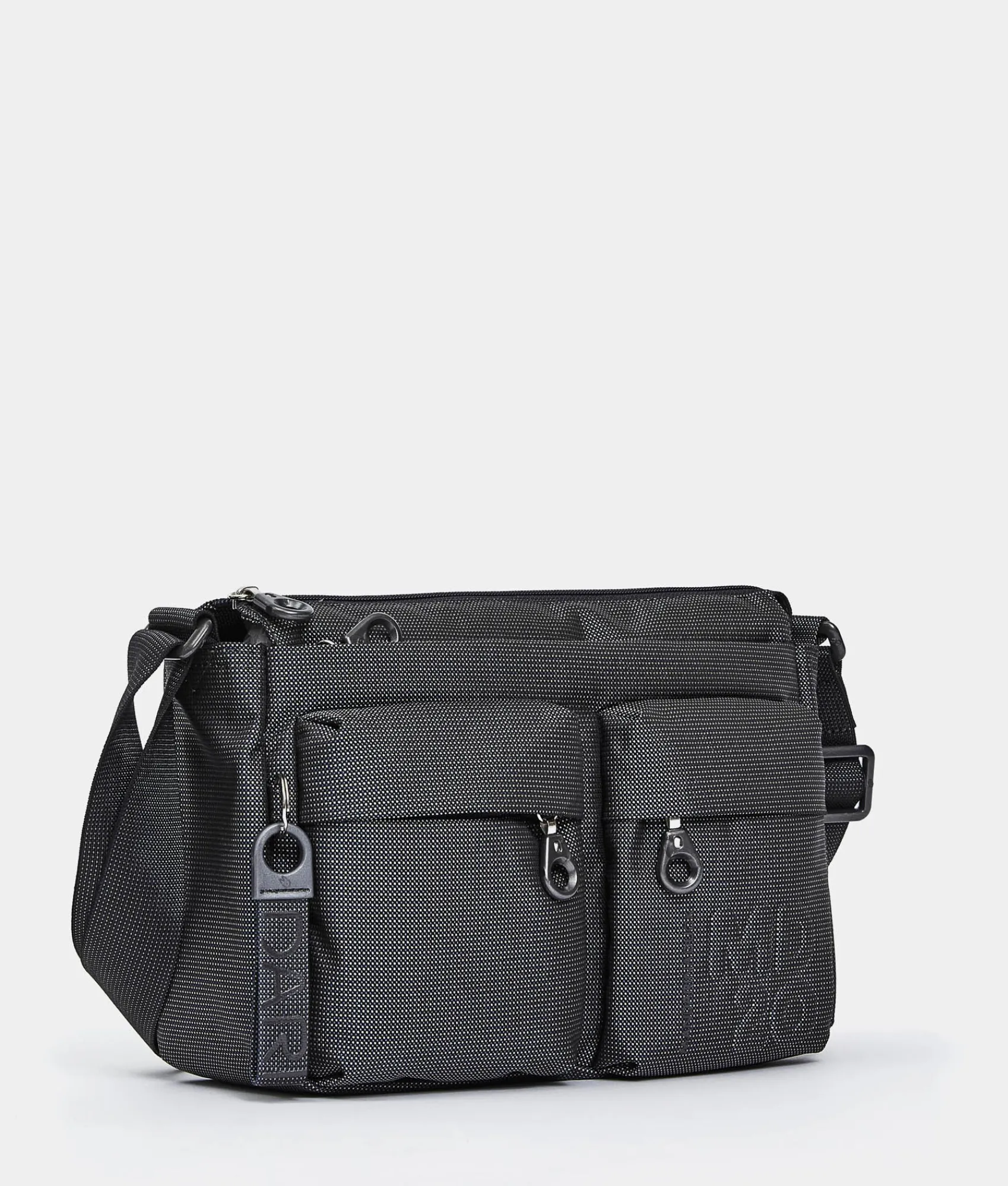 Outlet Mandarina Duck MD20 Multipockets Crossbody Bag Steel