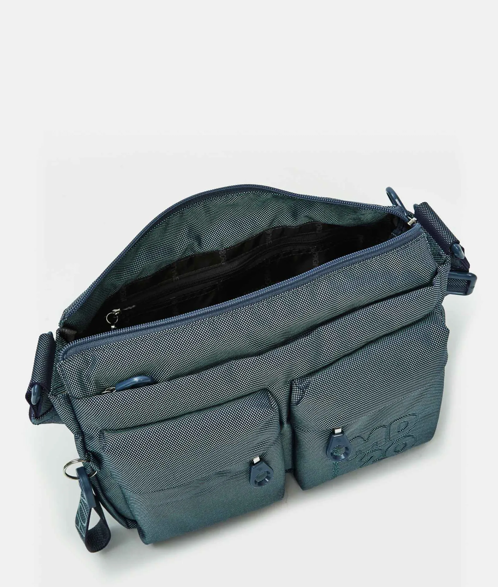 Sale Mandarina Duck MD20 Multipockets Crossbody Bag BlueWing