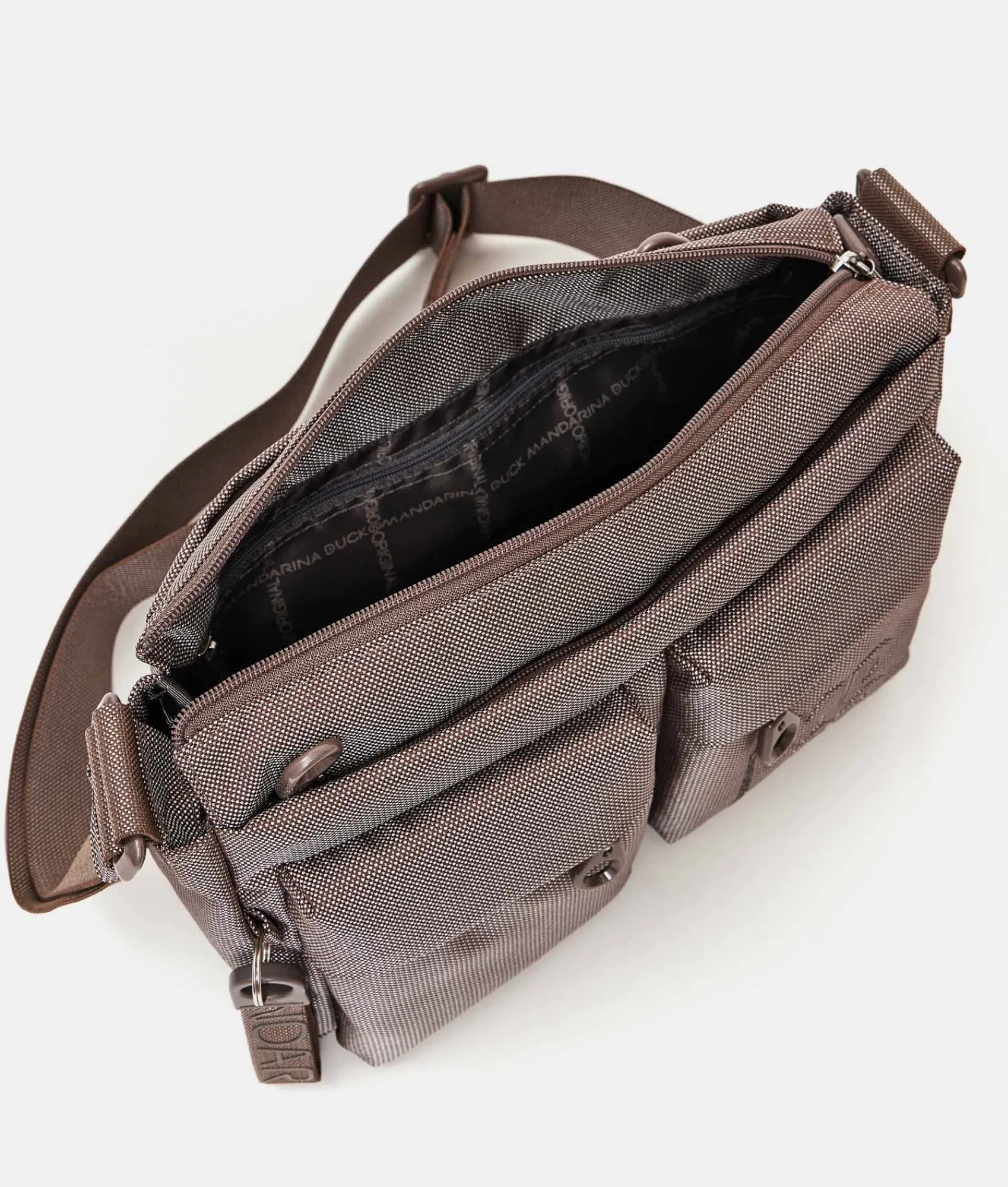 Best Mandarina Duck MD20 Multipockets Crossbody Bag Taupe