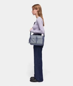 Sale Mandarina Duck MD20 Multipockets Crossbody Bag BlueWing