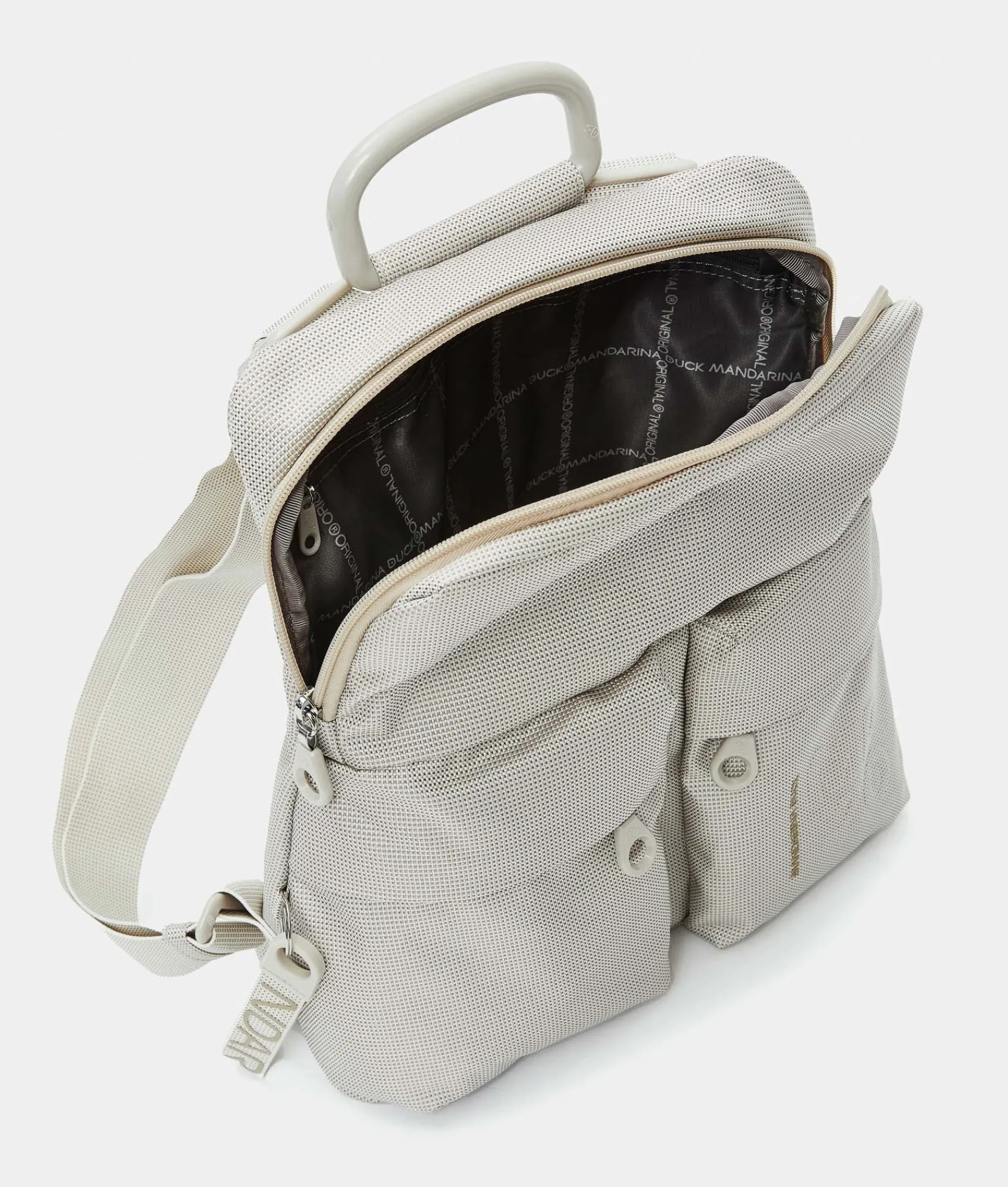 Outlet Mandarina Duck MD20 Slim Backpack WhitecapGrey