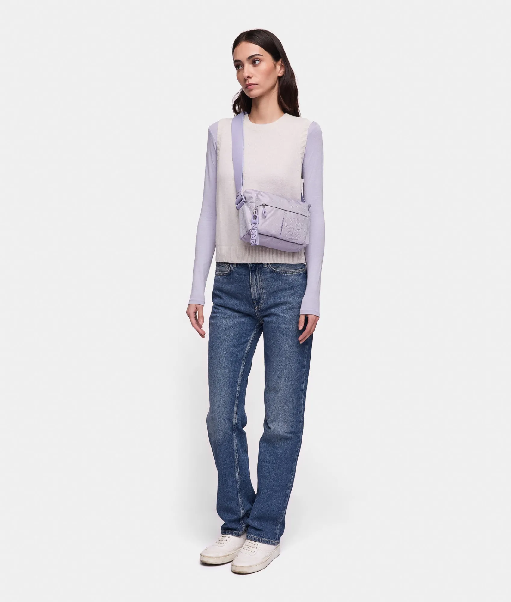 New Mandarina Duck MD20 Small Crossbody Bag Lavander