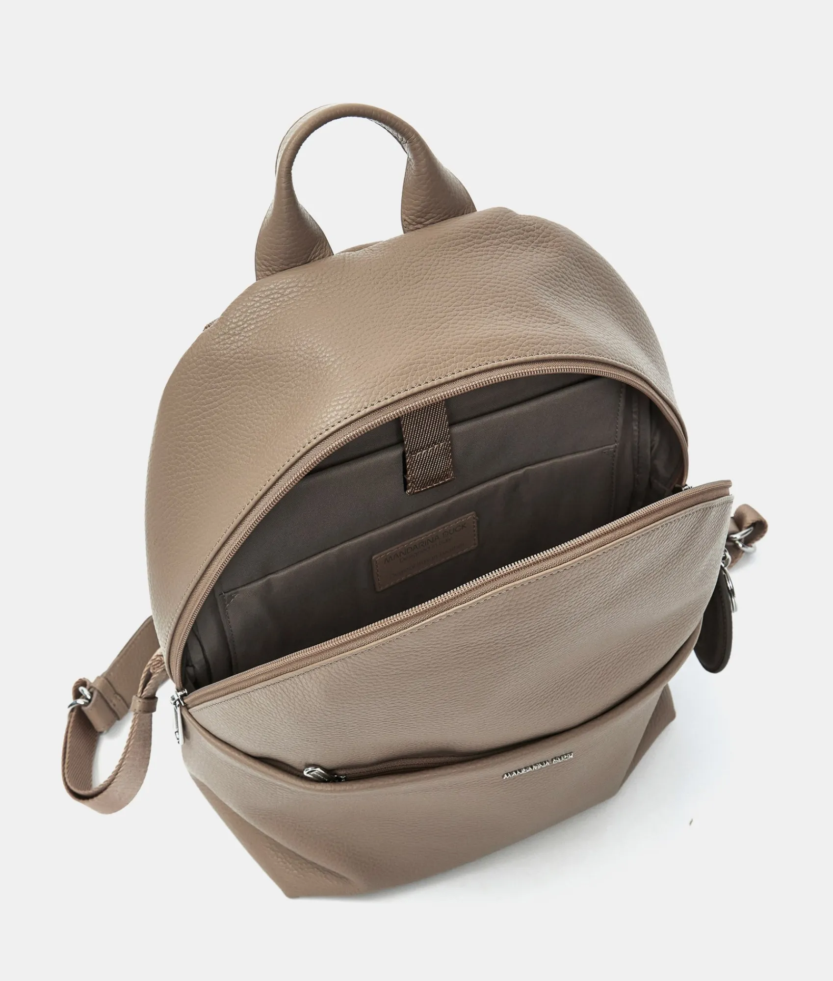 Sale Mandarina Duck MELLOW LEATHER Backpack WarmTaupe