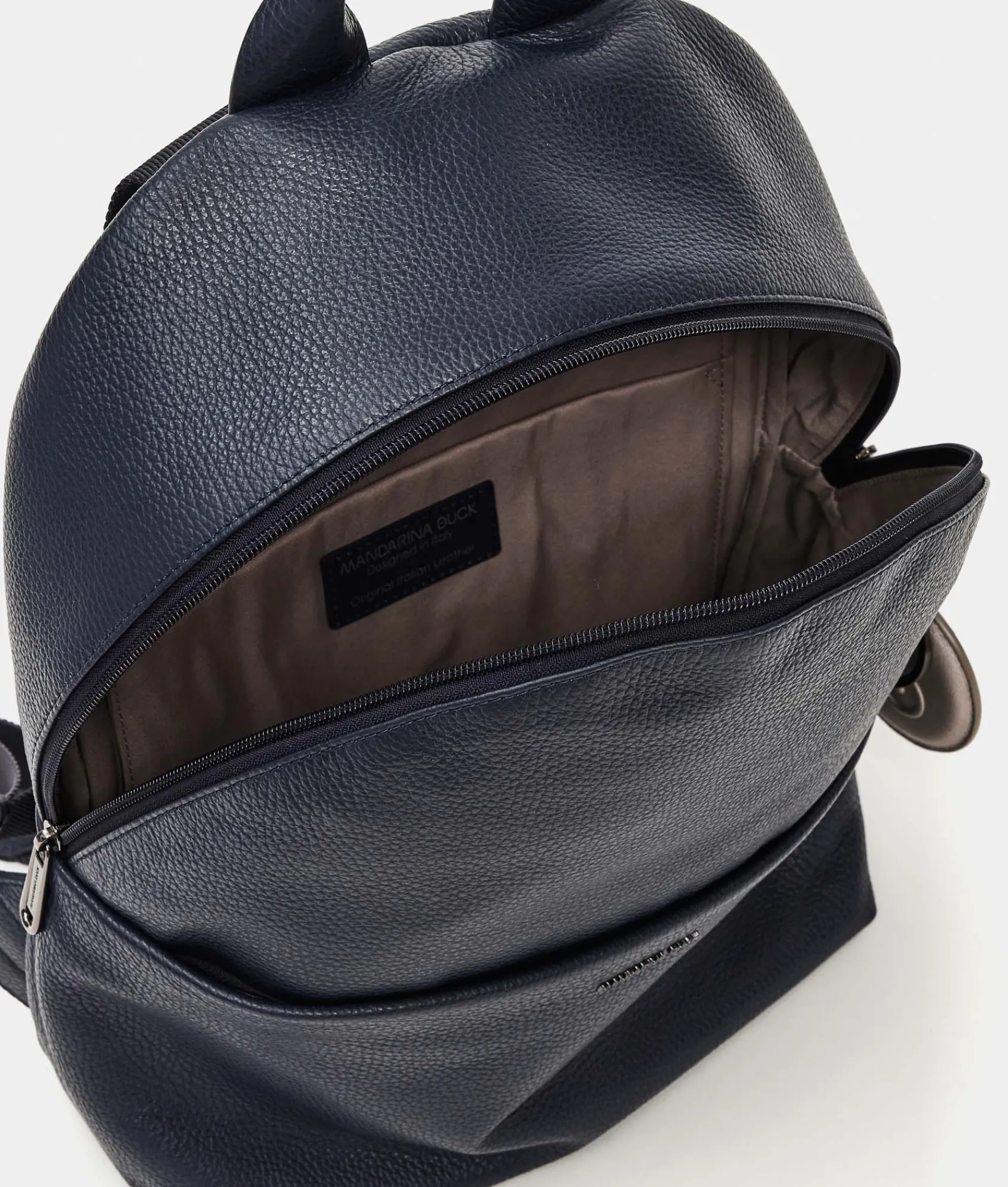 Hot Mandarina Duck MELLOW LEATHER Backpack DressBlue