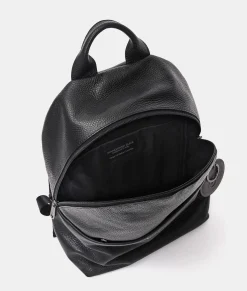 Hot Mandarina Duck MELLOW LEATHER Backpack Nero