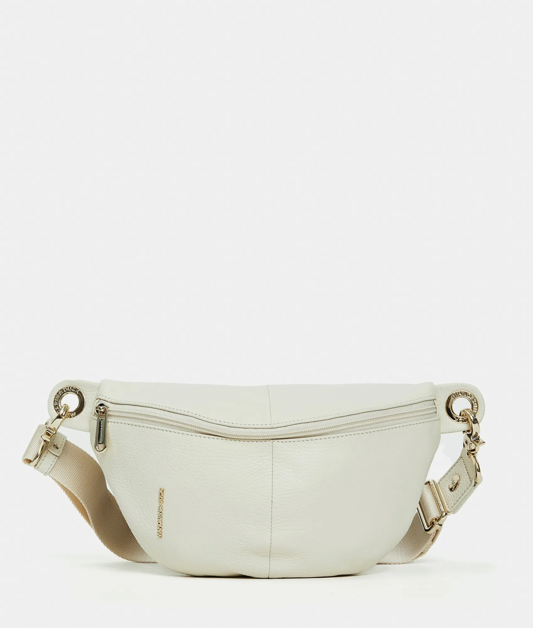 Discount Mandarina Duck MELLOW LEATHER Belt Bag Almond