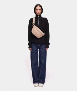 Hot Mandarina Duck MELLOW LEATHER Belt Bag WarmTaupe