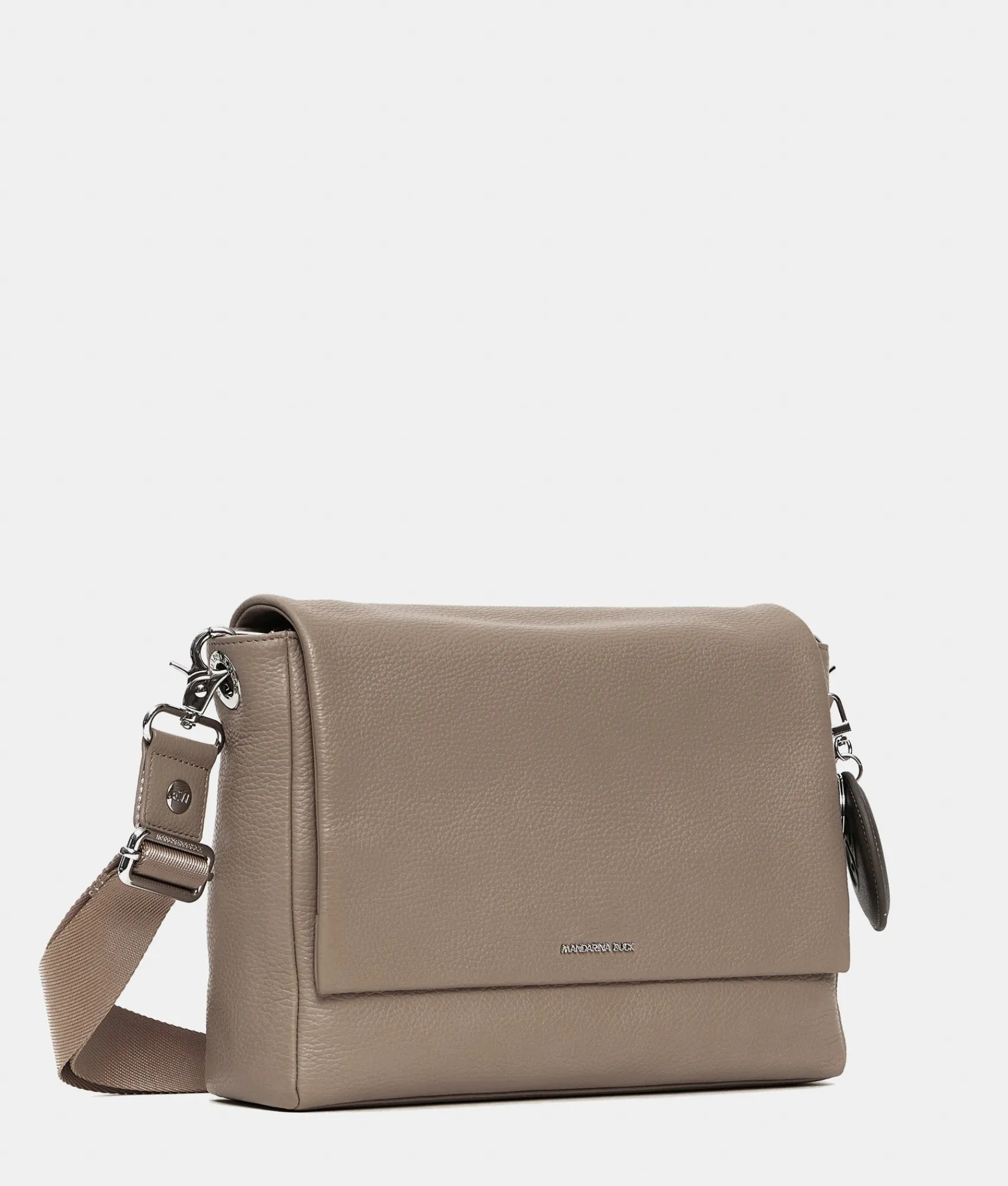 Fashion Mandarina Duck MELLOW LEATHER Crossbody Bag WarmTaupe