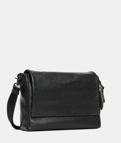 Clearance Mandarina Duck MELLOW LEATHER Crossbody Bag Nero