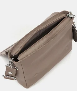 Fashion Mandarina Duck MELLOW LEATHER Crossbody Bag WarmTaupe