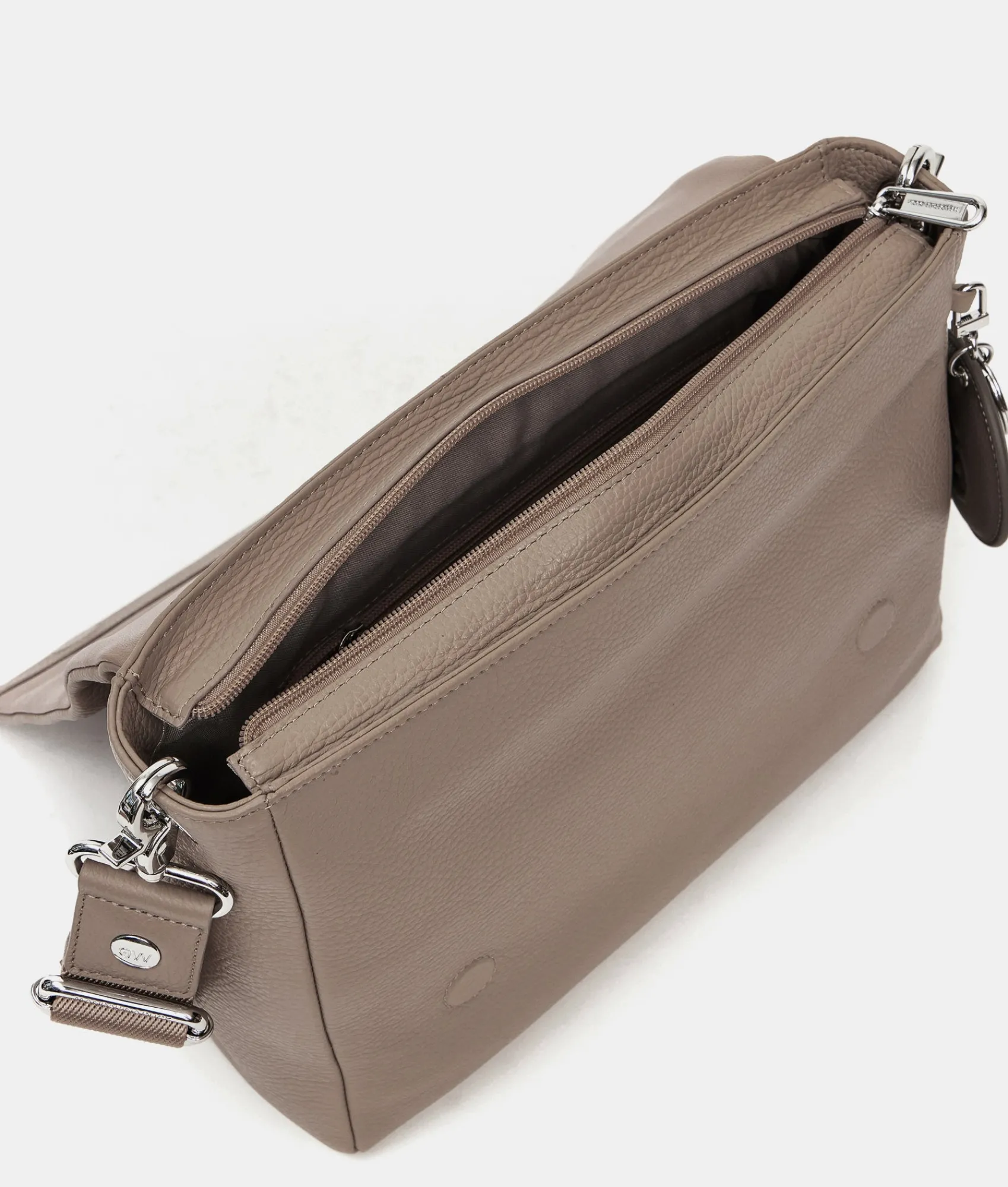 Fashion Mandarina Duck MELLOW LEATHER Crossbody Bag WarmTaupe