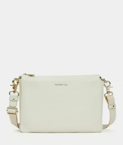 Online Mandarina Duck MELLOW LEATHER Large Triple Pochette Almond