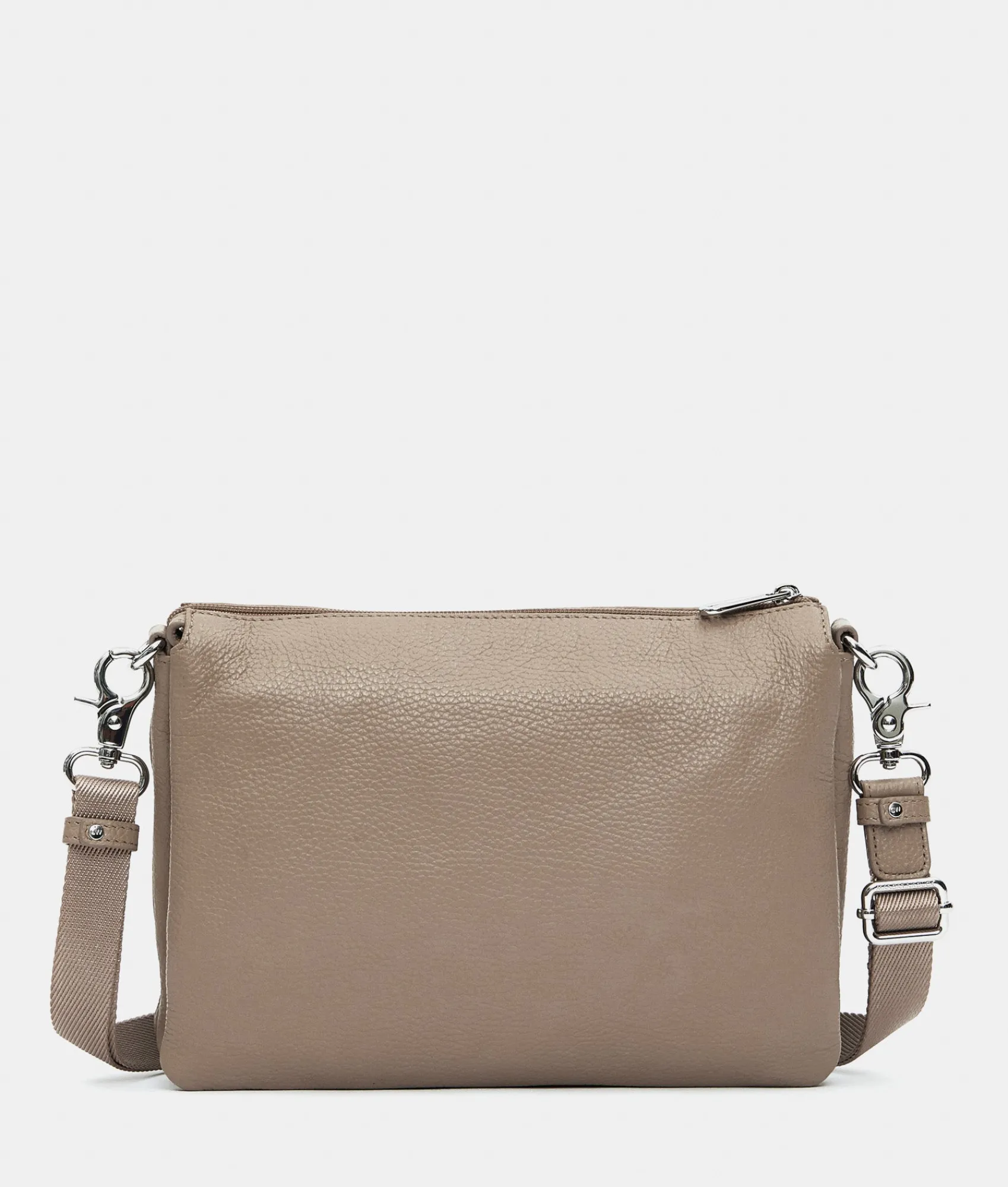 Best Mandarina Duck MELLOW LEATHER Large Triple Pochette WarmTaupe