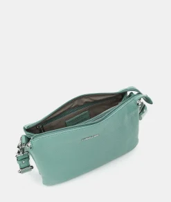 Best Mandarina Duck MELLOW LEATHER Large Triple Pochette IcebergGreen