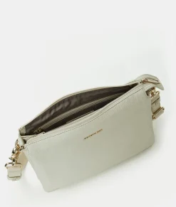 Online Mandarina Duck MELLOW LEATHER Large Triple Pochette Almond