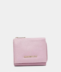 Fashion Mandarina Duck MELLOW LEATHER Leather Wallet LilacRose