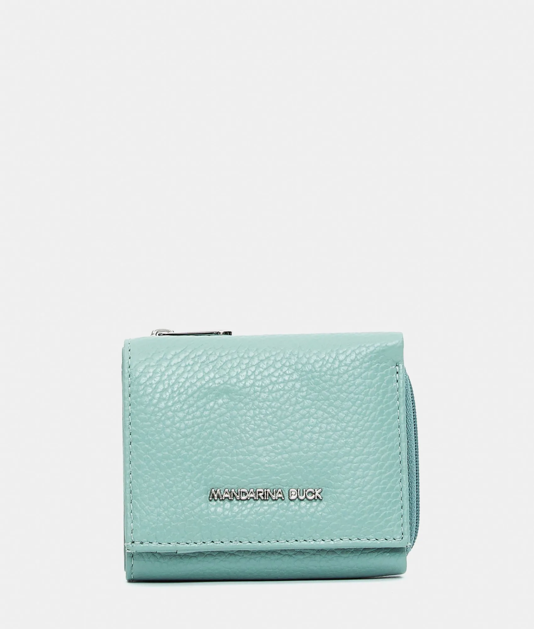 Hot Mandarina Duck MELLOW LEATHER Leather Wallet IcebergGreen