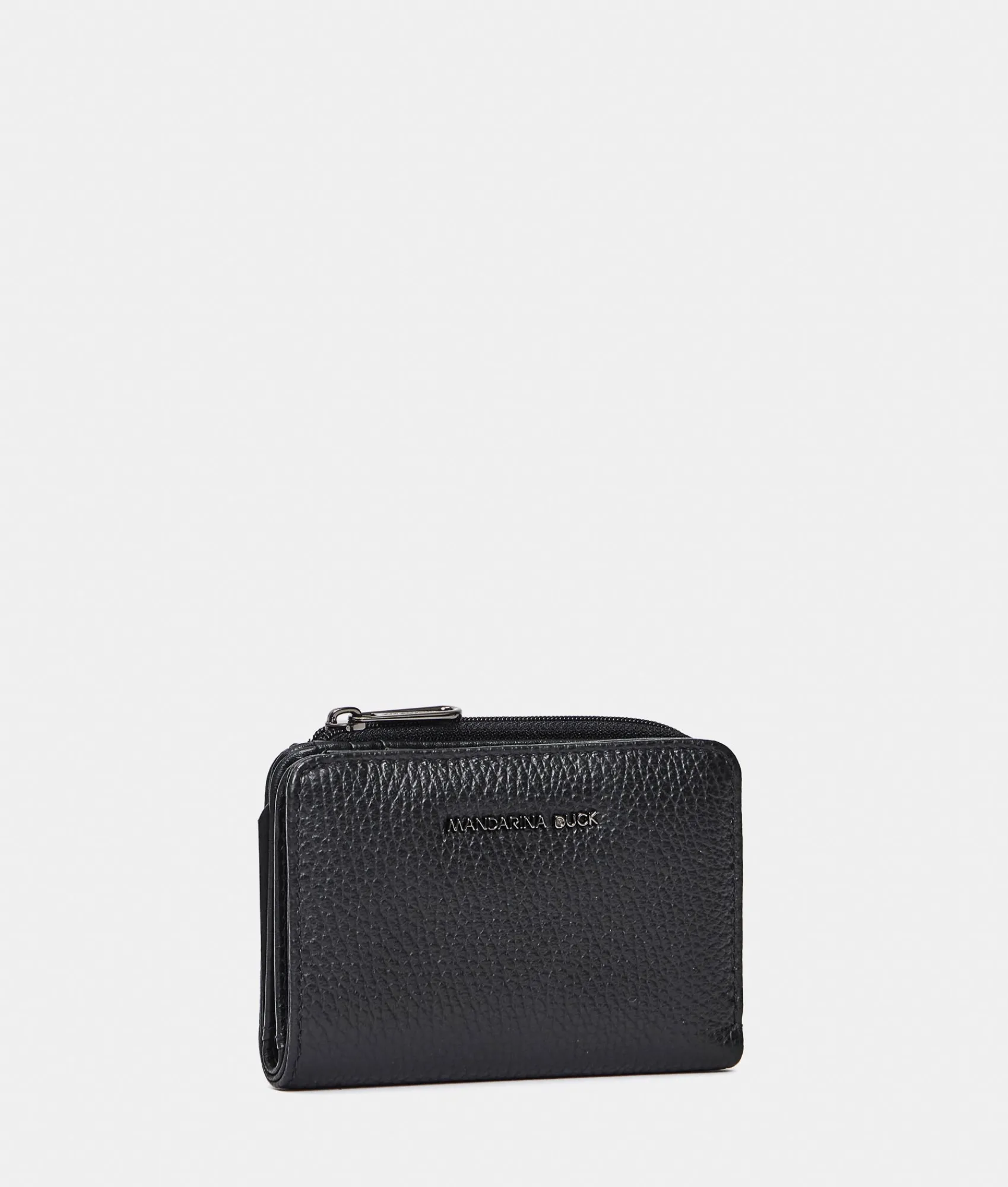 New Mandarina Duck MELLOW LEATHER Leather Wallet Nero