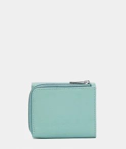 Hot Mandarina Duck MELLOW LEATHER Leather Wallet IcebergGreen