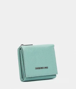 Hot Mandarina Duck MELLOW LEATHER Leather Wallet IcebergGreen
