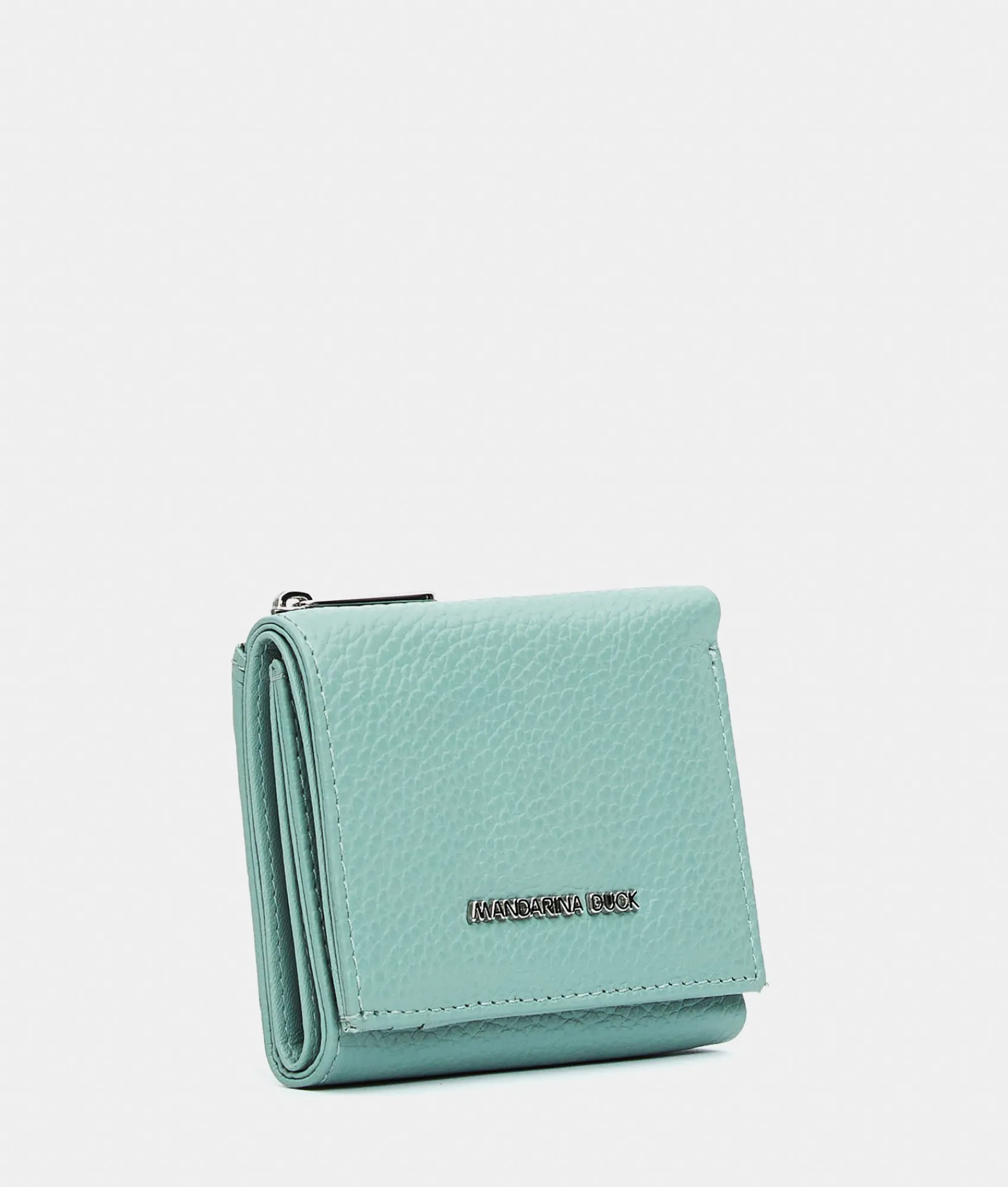Hot Mandarina Duck MELLOW LEATHER Leather Wallet IcebergGreen