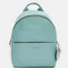 Sale Mandarina Duck MELLOW LEATHER Medium Backpack IcebergGreen