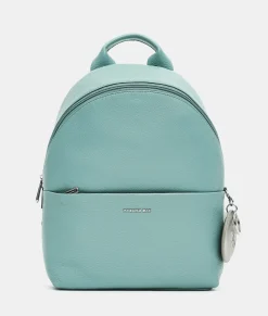 Sale Mandarina Duck MELLOW LEATHER Medium Backpack IcebergGreen