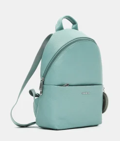 Sale Mandarina Duck MELLOW LEATHER Medium Backpack IcebergGreen
