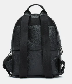 Outlet Mandarina Duck MELLOW LEATHER Medium Backpack Nero