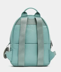 Sale Mandarina Duck MELLOW LEATHER Medium Backpack IcebergGreen