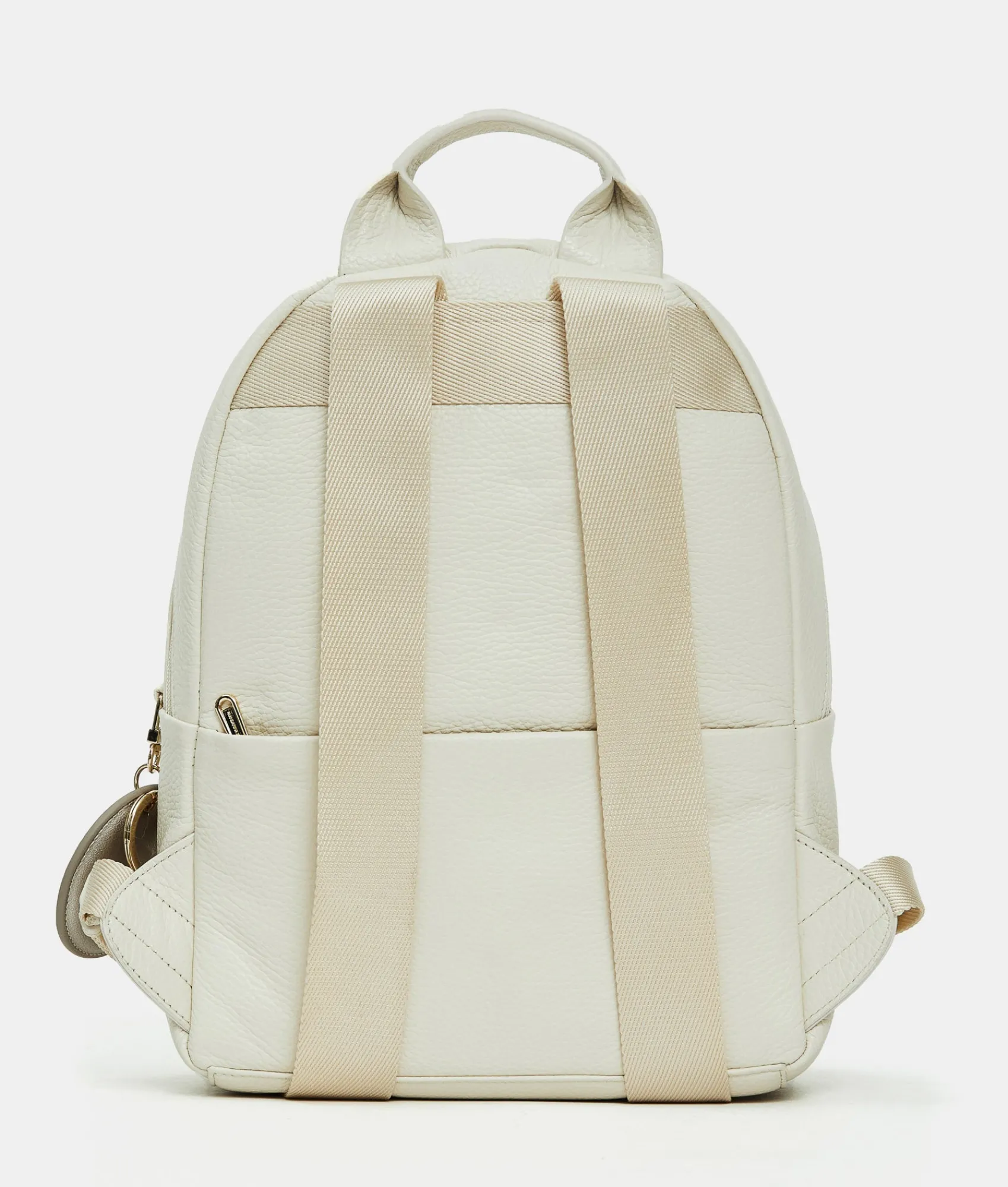 Outlet Mandarina Duck MELLOW LEATHER Medium Backpack Almond